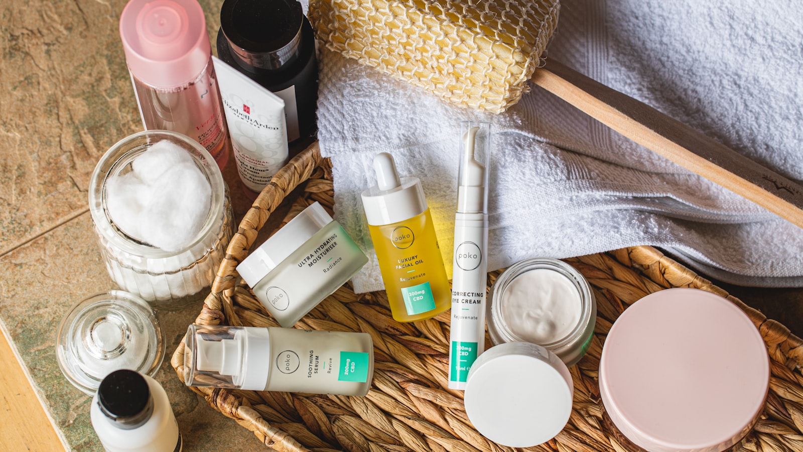 Variety of skincare products — personalization